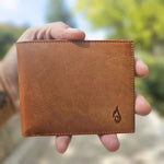 Mens Leather Billfold Wallet | Solstice 4 Amber