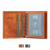 Mens Leather Card Wallet | Pocket Pro Amber