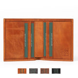 Mens Leather Card Wallet | Slimline Amber