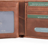 Brown Leather Wallet for men | Companion Agate