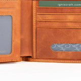 Man Leather Wallet | Companion Amber