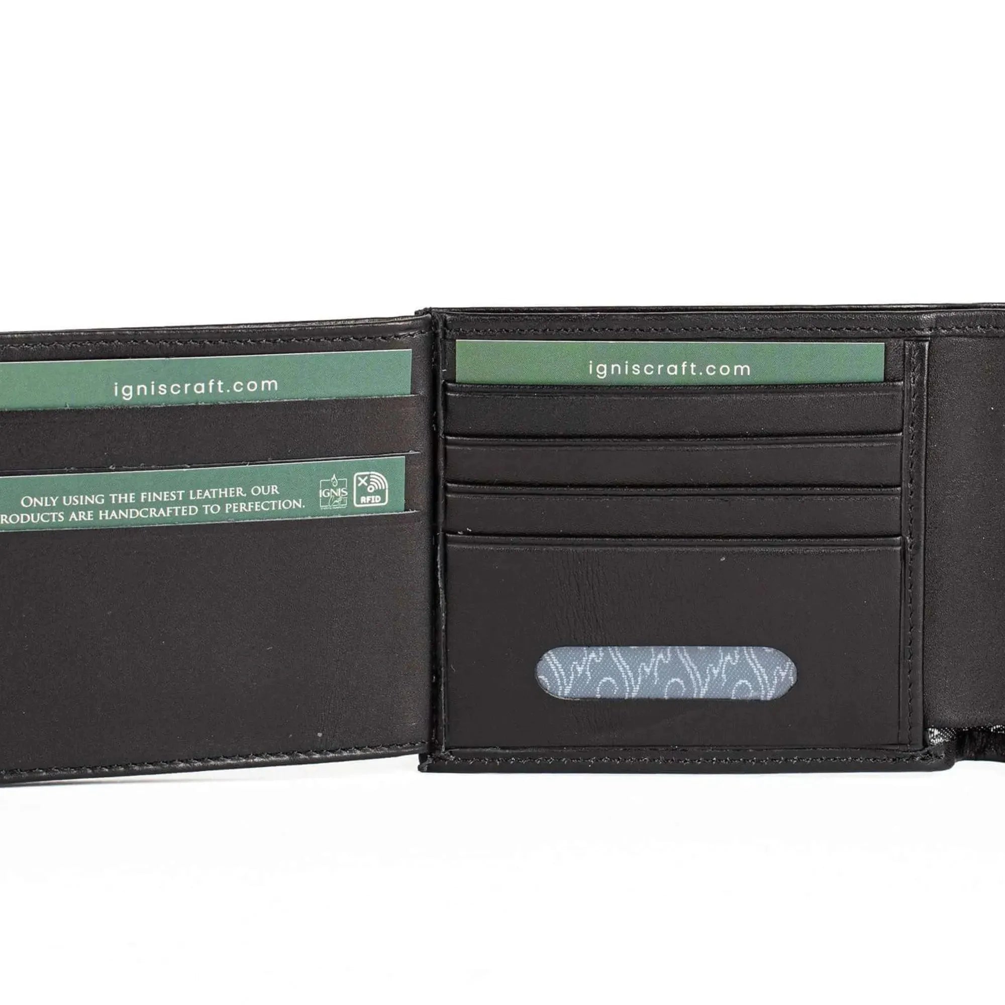 Premium Men's Leather Wallet | Dual Flip Onyx by IGNIS Craft