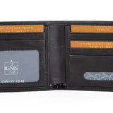 Men's Bifold Leather Wallet | Essential Slim Obsidian