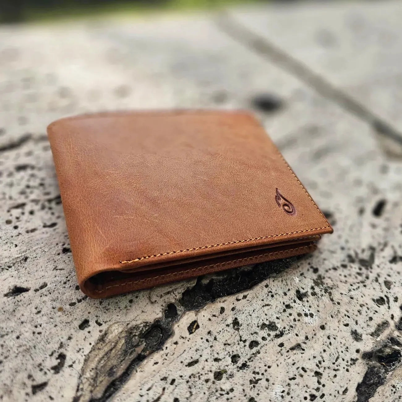 Mens Real Leather Wallet | Soloist Amber