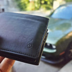 Bifold Leather Wallet | Origin Slim Onyx by IGNIS Craft