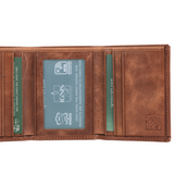 Mens Trifold Leather Wallet | Apex Agate