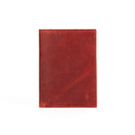 RFID Blocking Leather Passport Holder | Voyager Carnelian