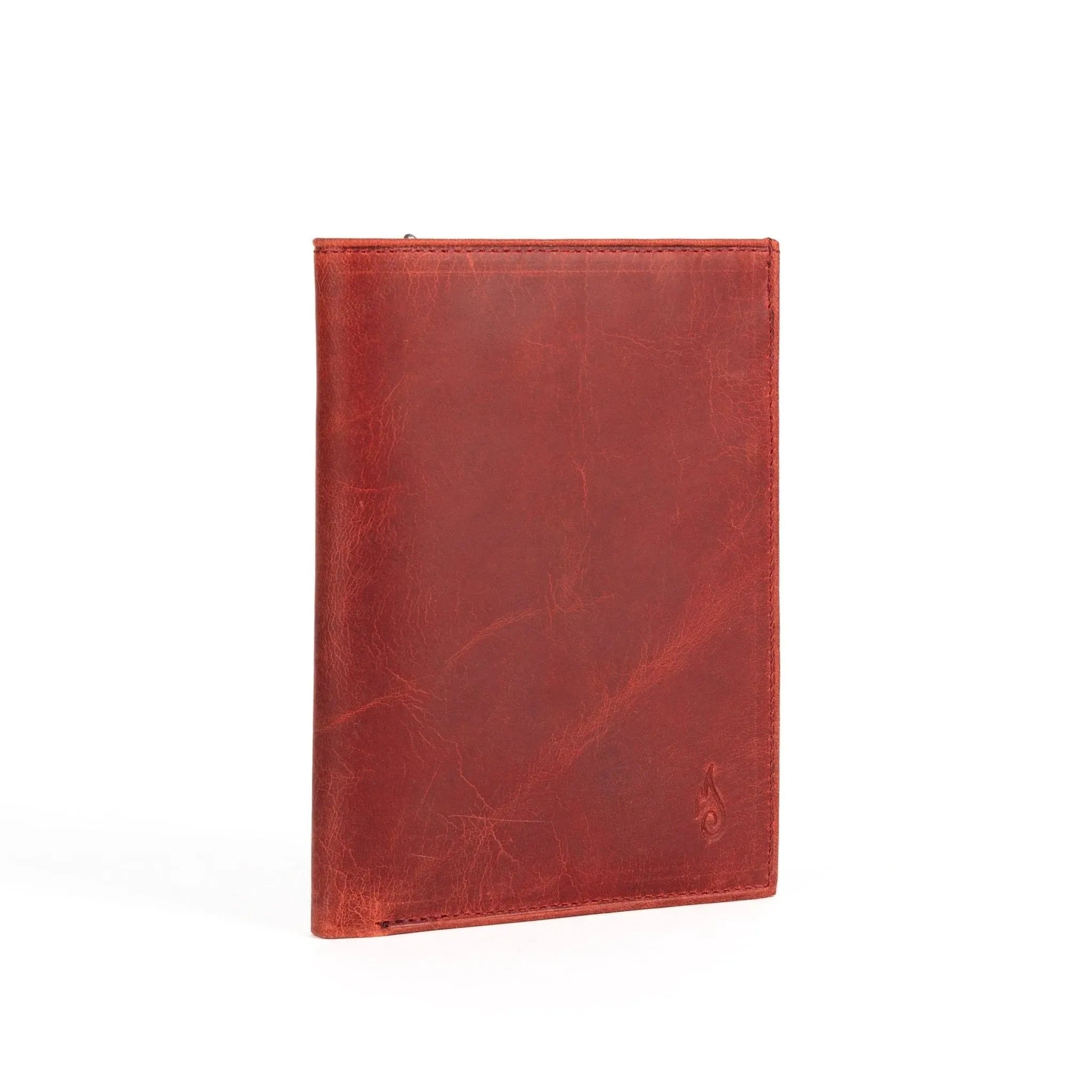 RFID Blocking Leather Passport Holder | Voyager Carnelian