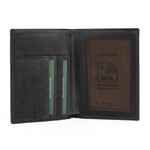 RFID Blocking Leather Passport Holder | Voyager Obsidian