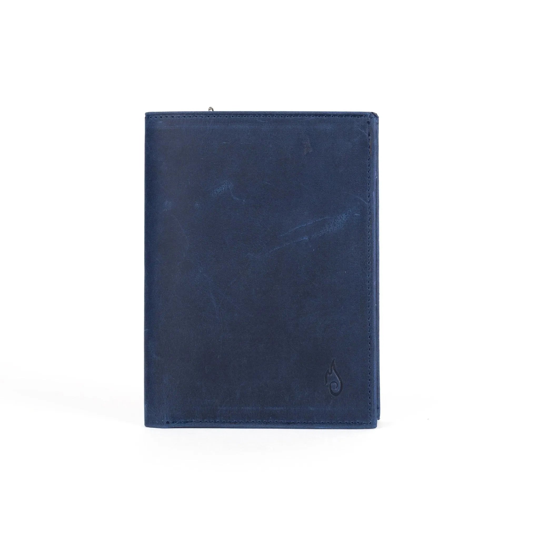 RFID Protection Leather Passport Wallet | Voyager Sapphire