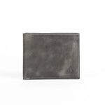 Mens Leather Grey Wallet | Solo Dynamic Basalt