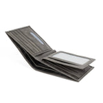 Mens Leather Grey Wallet | Solo Dynamic Basalt