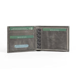 Mens Leather Grey Wallet | Solo Dynamic Basalt