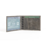 Mens Leather Grey Wallet | Solo Dynamic Basalt