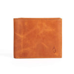 Premium Men's Leather Wallet | Dual Flip Amber - IGNIS Craft