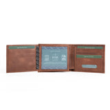 Mens Leather Wallet | Dual Flip Jasper