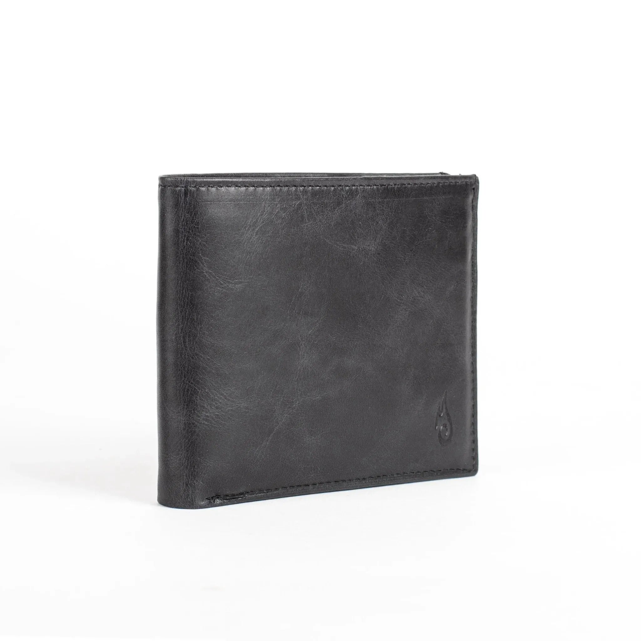 Black Leather Wallet Men | Solo Dynamic Obsidian