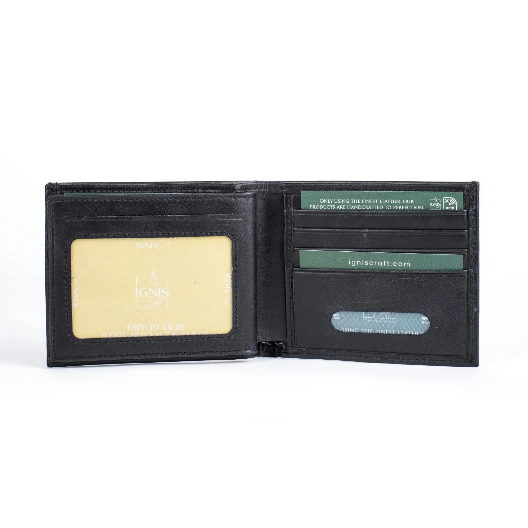 Black Leather Wallet Men | Solo Dynamic Obsidian