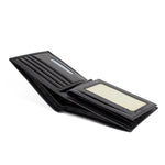 Black Leather Wallet Men | Solo Dynamic Obsidian