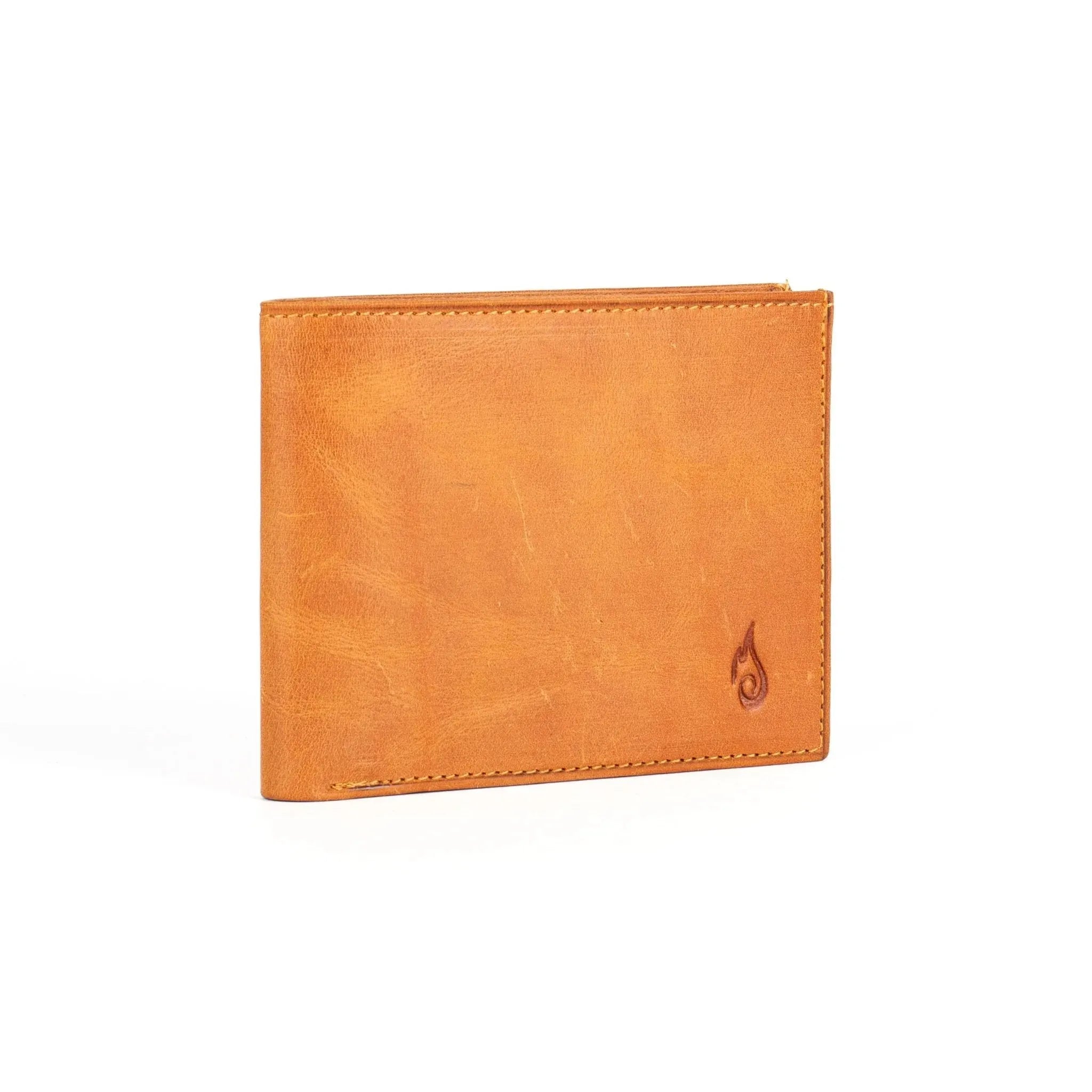 Mens Brown Leather Wallet | Essential Slim Amber