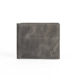 Mens Minimalist Leather Wallet | Solstice Basalt