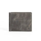 Mens Minimalist Leather Wallet | Solstice Basalt