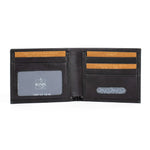 Men's Bifold Leather Wallet | Essential Slim Obsidian