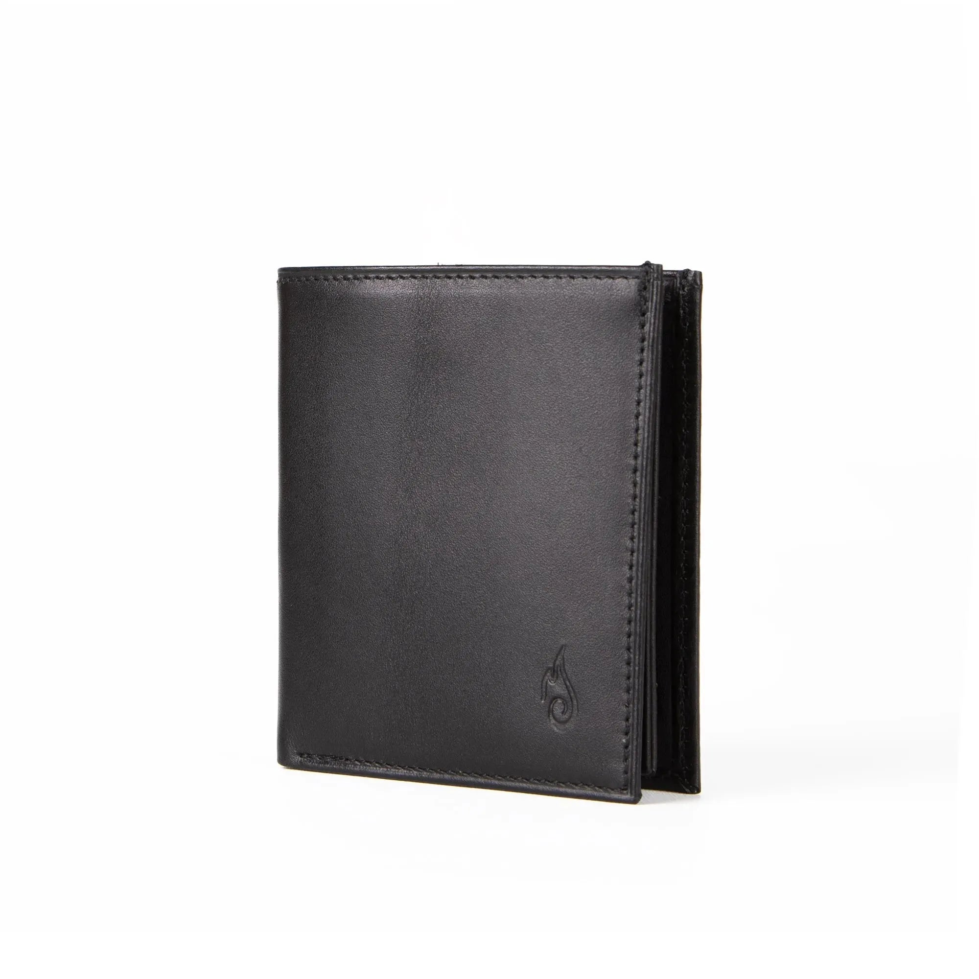 Mens Leather Card Holder | Folio Onyx