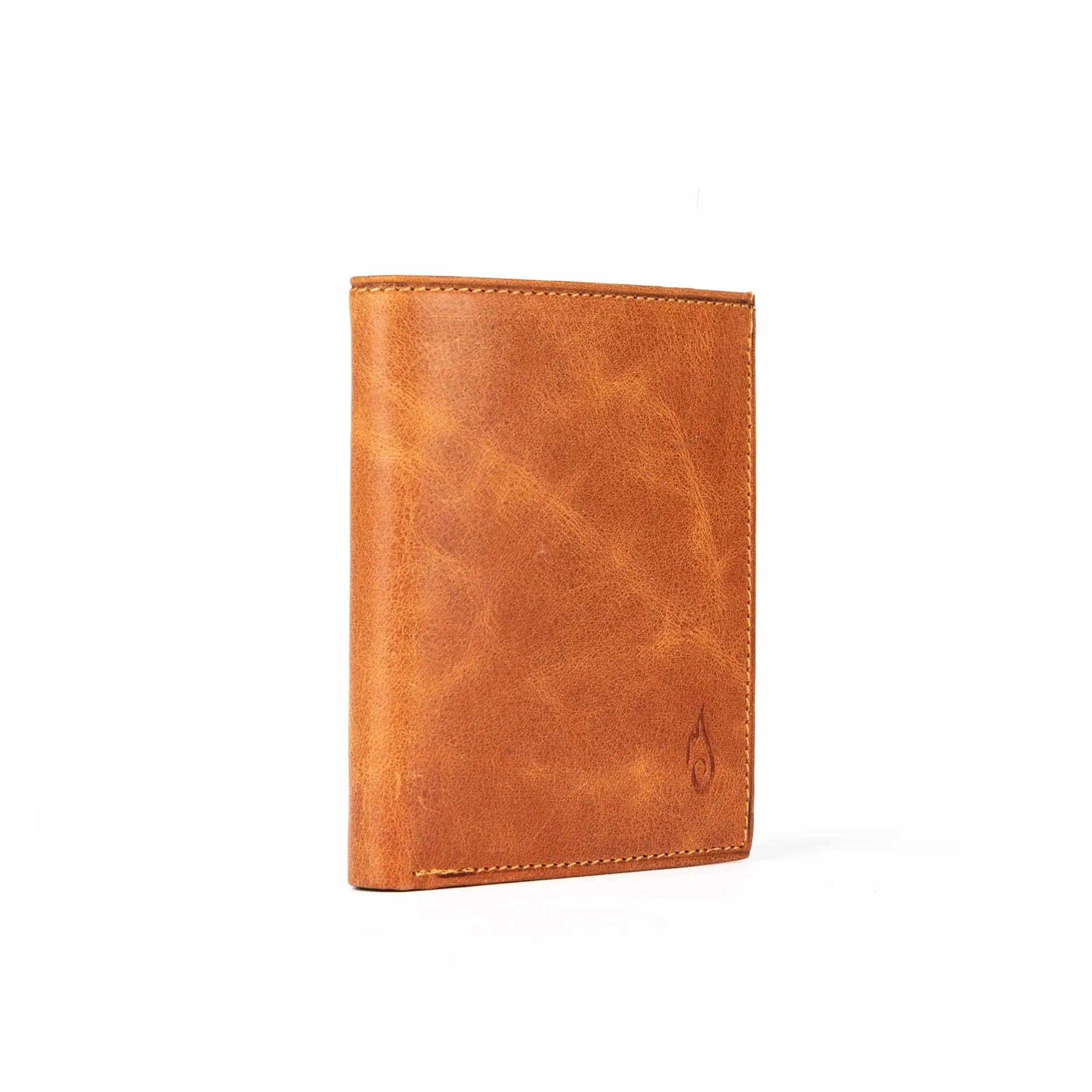 Mens Leather Card Holder | Multifold Amber