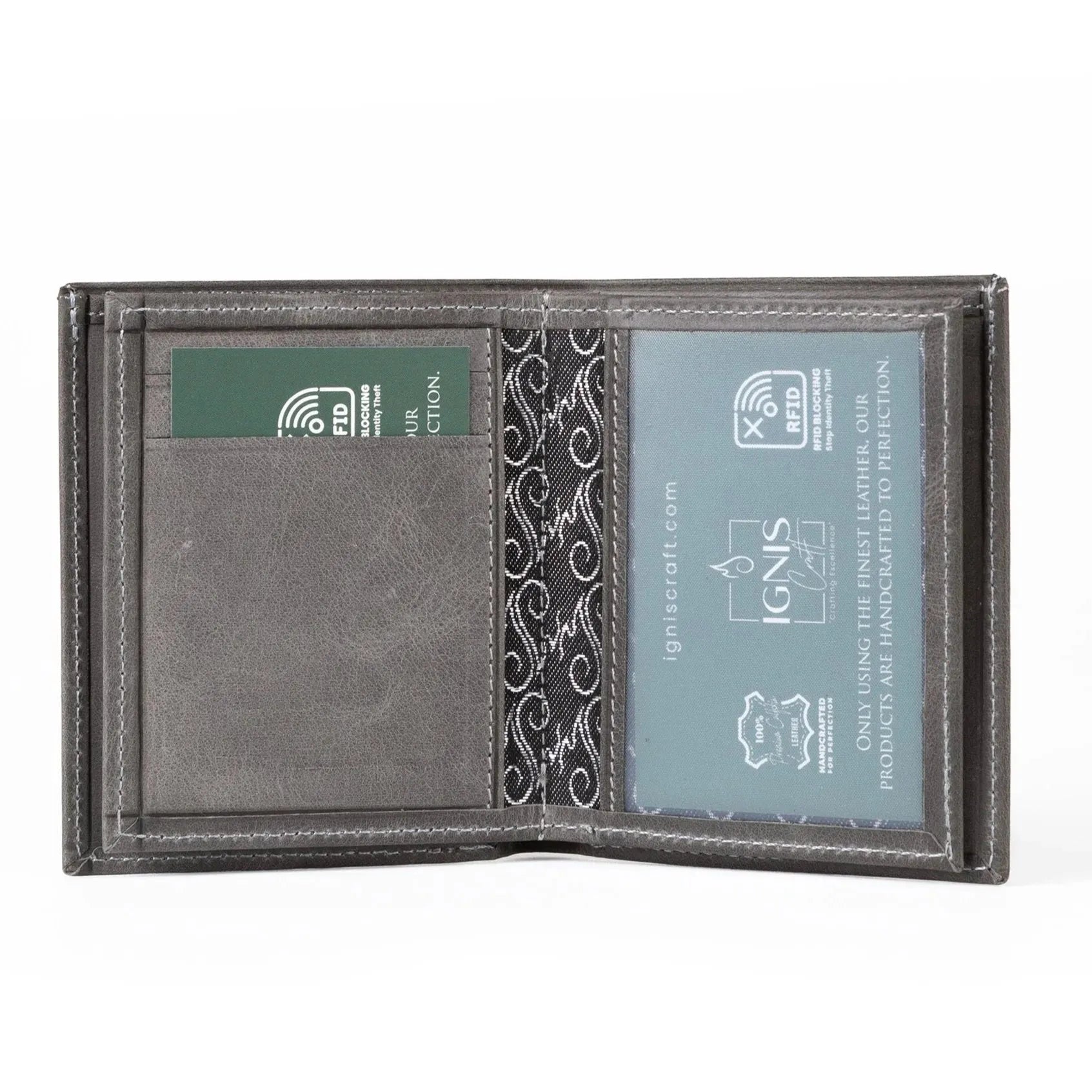 Mens Leather Card Holder | Capsule Basalt