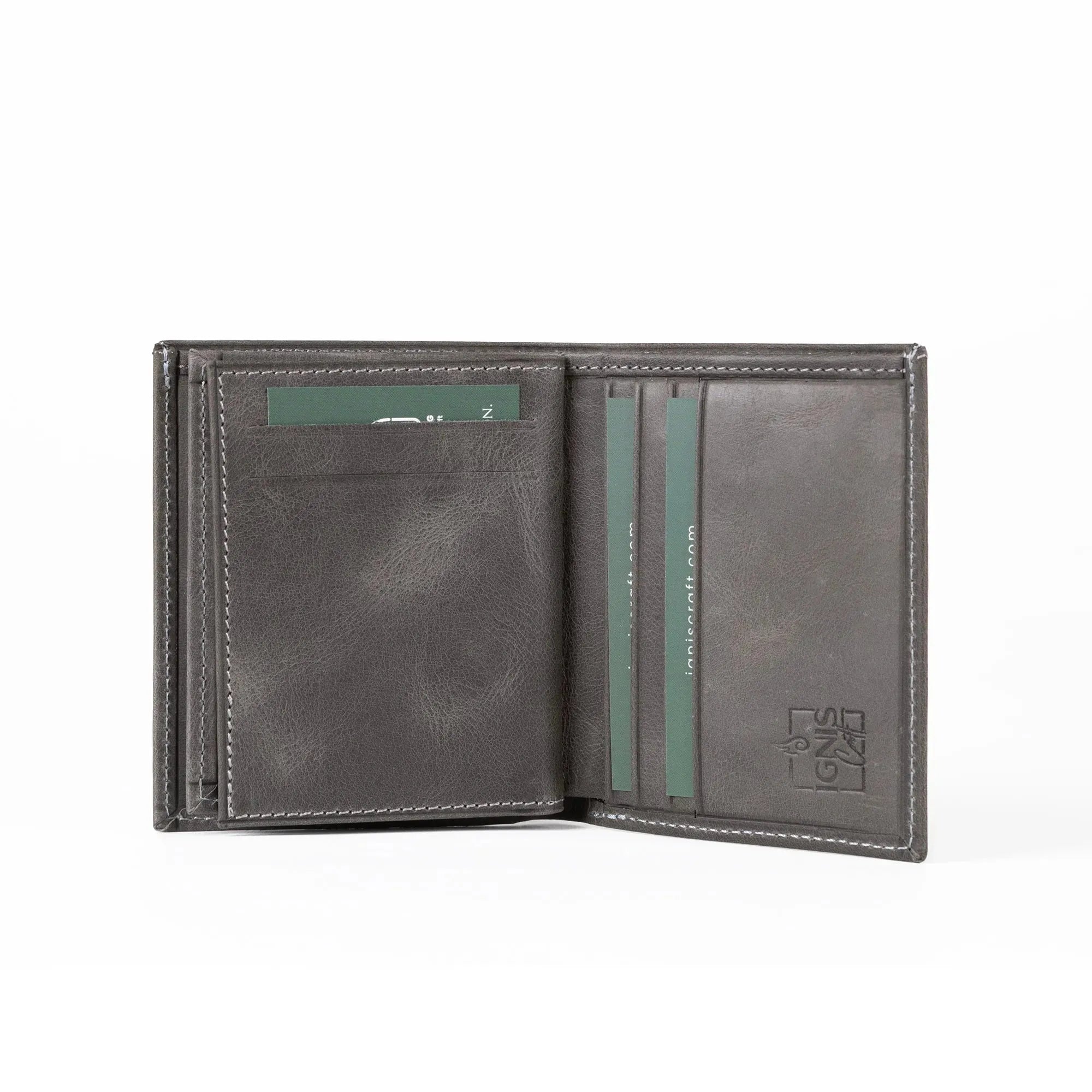 Mens Leather Card Holder | Capsule Basalt