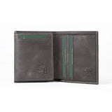 Mens Leather Card Holder | Multifold Basalt