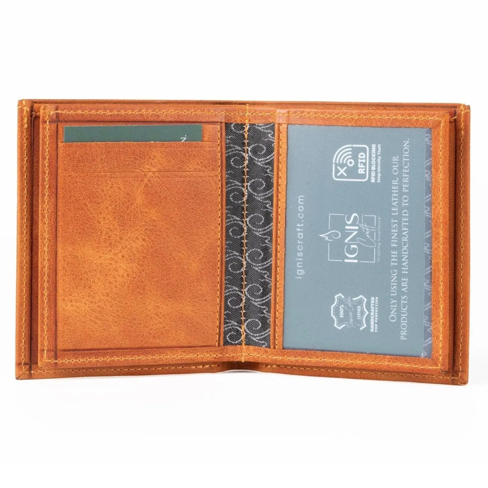 Mens Leather Card Holder | Capsule Amber