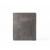 Mens Leather Card Holder | Slimline Basalt