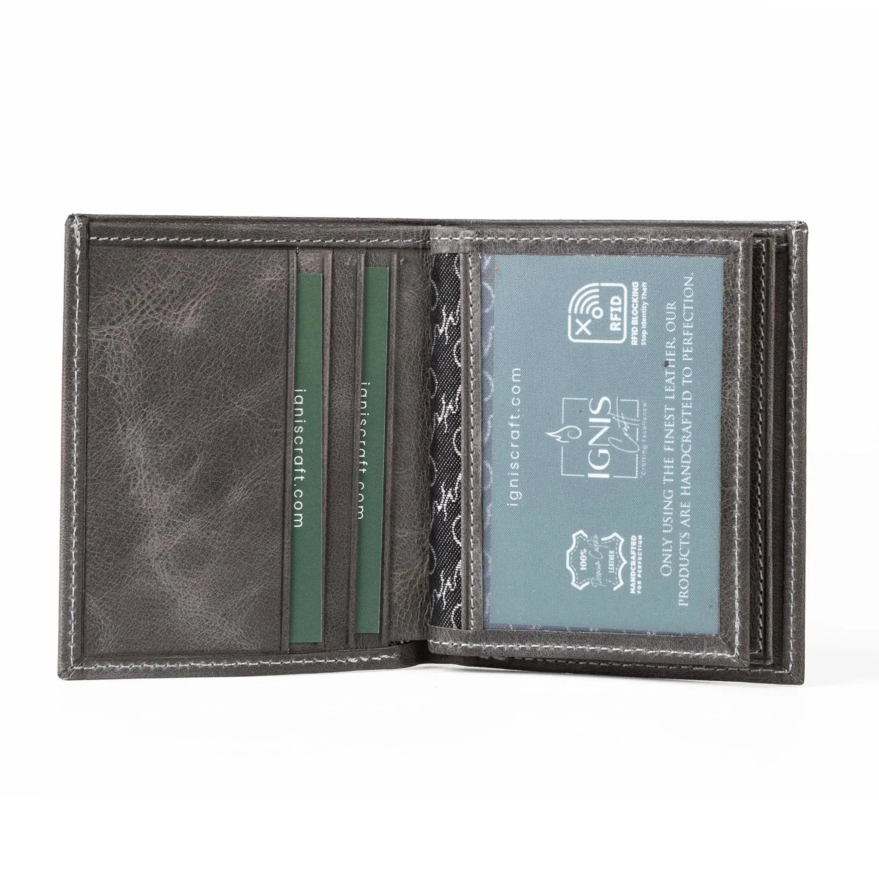 Mens Leather Card Holder | Pocket Pro Basalt