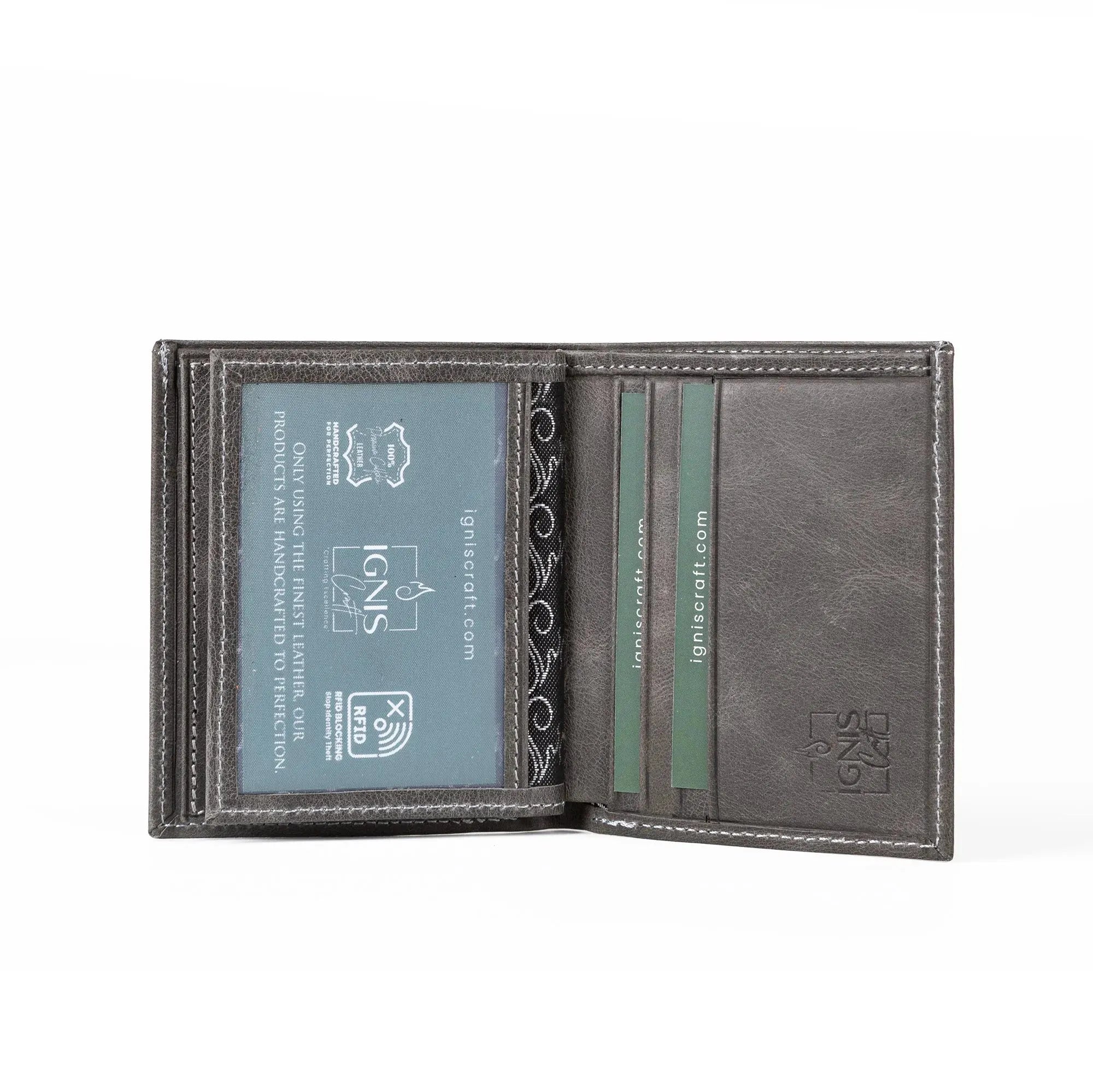 Mens Leather Card Holder | Pocket Pro Basalt