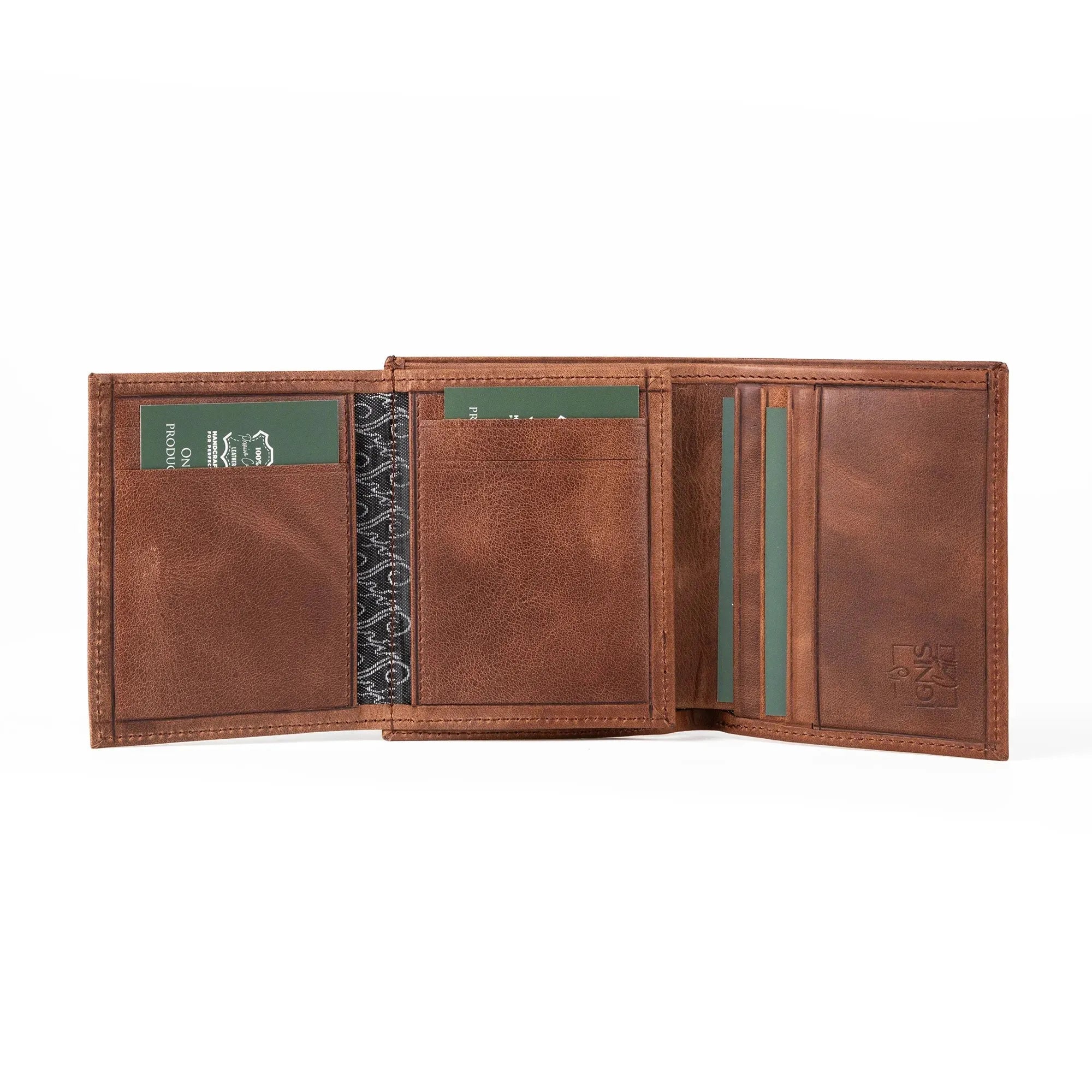 Mens Leather Card Holder | Multifold Jasper