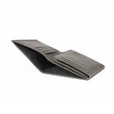 Mens Leather Card Holder | Multifold Basalt