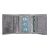 Mens Trifold Leather Wallet | Apex Marble