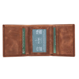 Mens Trifold Leather Wallet | Apex Agate