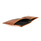 Mens Trifold Leather Wallet | Apex Amber