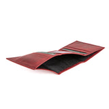 Mens Trifold Leather Wallet | Apex Garnet