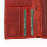 RFID Blocking Leather Passport Holder | Voyager Carnelian