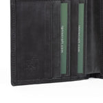 RFID Blocking Leather Passport Holder | Voyager Obsidian