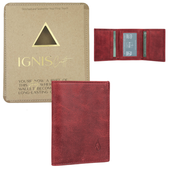 Apex Garnet Minimalist Men's Wallet