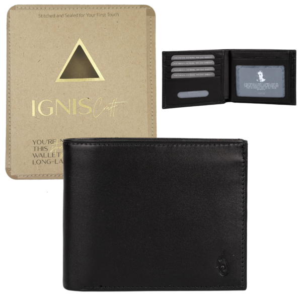 Men's Leather Wallet | Essential Onyx