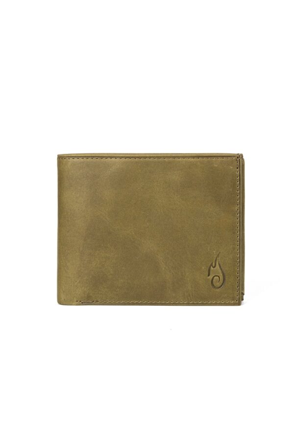 Green Leather Wallet for Men RFID Blocking  | Companion - Image 7