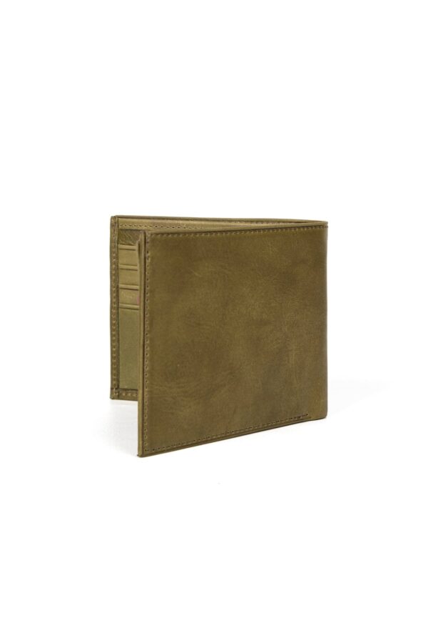Green Leather Wallet for Men RFID Blocking  | Companion - Image 5