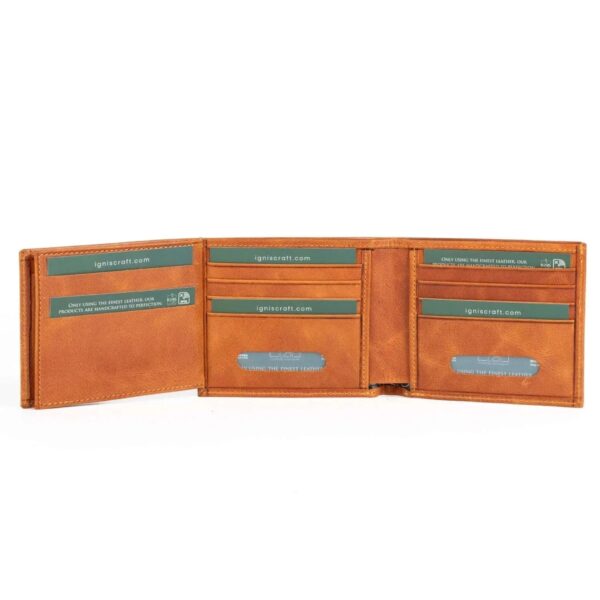 Men's Leather Wallet | Dual Flip Amber - Image 2