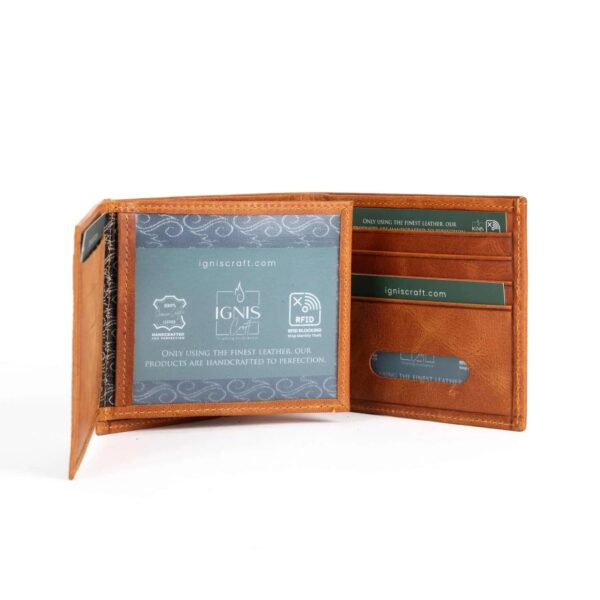 Men's Leather Wallet | Dual Flip Amber - Image 8